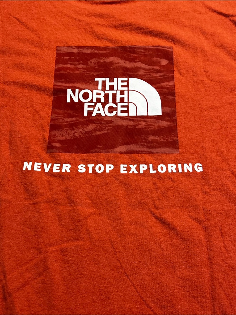 The North Face Evo Edge Short Sleeve Tee Women’s Medium Mars Dust Orange Relaxed - Picture 7 of 10
